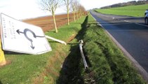 Maignelay-Montigny : sortie de route sur l'axe RD 938