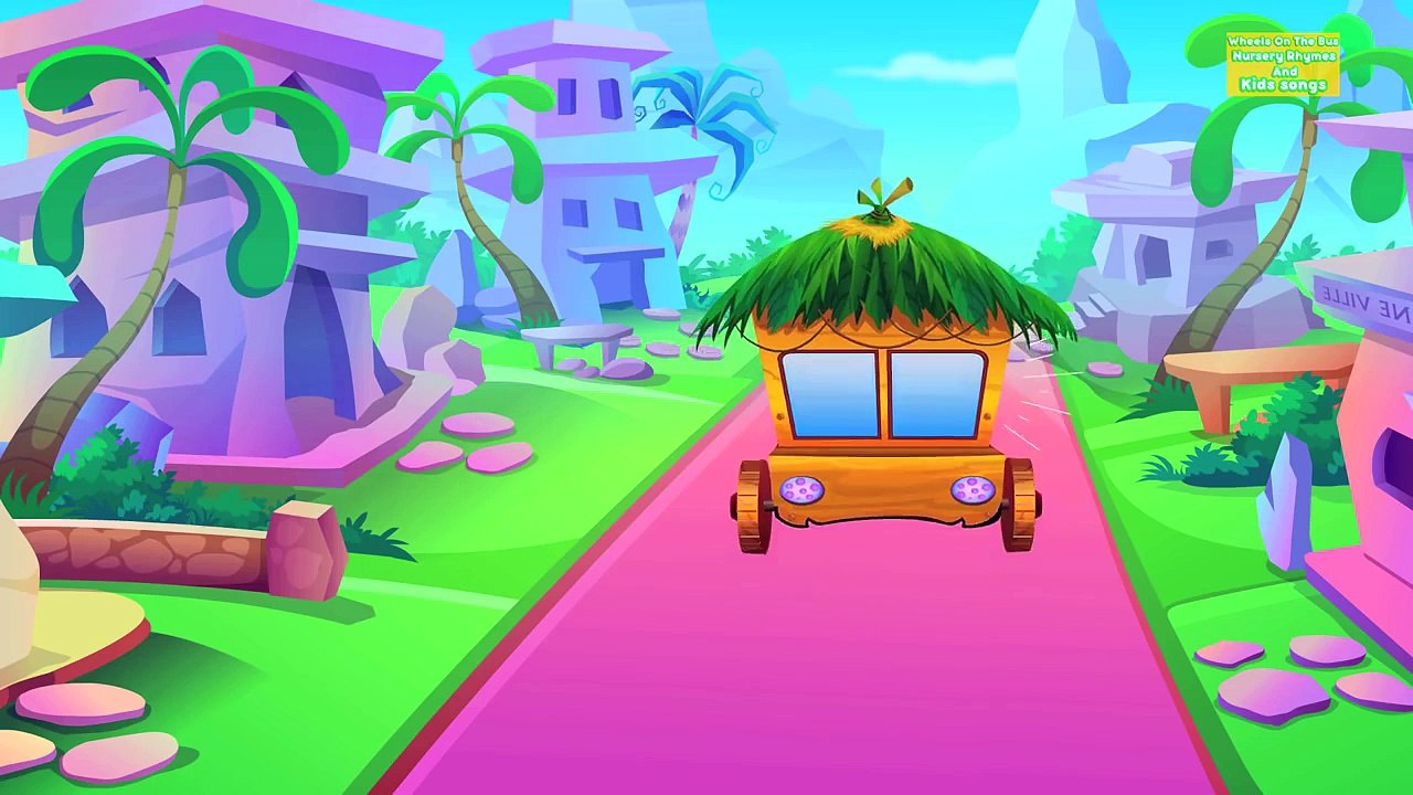 Wheels On The Bus Go Round And Round | Nursery Rhymes Song For Children