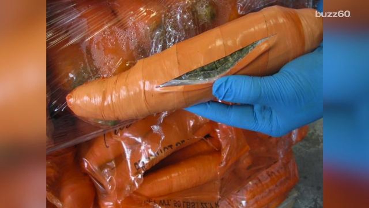 Drug smugglers pack carrots with weed and try to cross into the US
