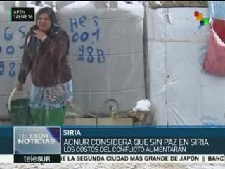 ACNUR: si paz en Siria, los costos del conflicto aumentarán