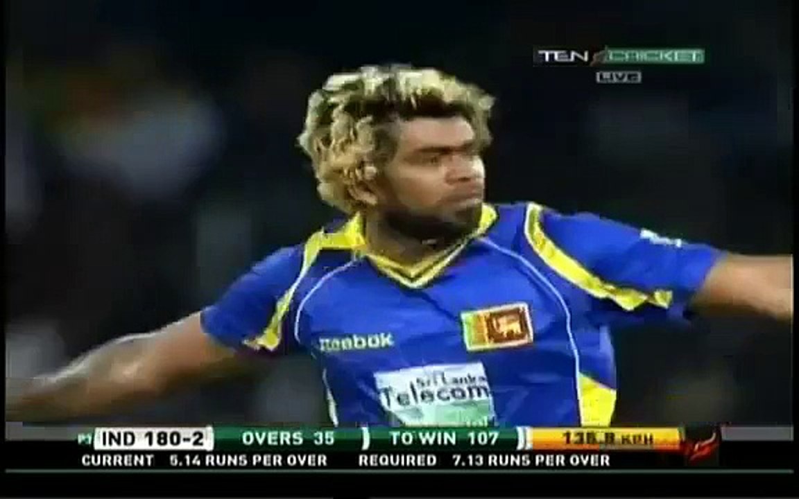 MS Dhoni gets a magical yorker from Lasith Malinga. Malinga castles MS Dhoni with a Magical Yorker. Rare cricket video