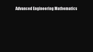 PDF Download Advanced Engineering Mathematics Download Online
