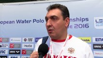 Interviews after Russia won by 16:6 against Greece – Women Preliminary, Belgrade 2016 European Championships