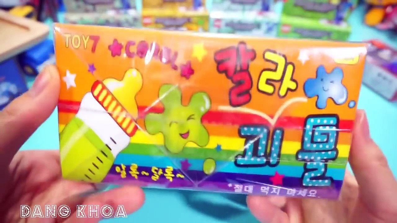 Mở hộp bộ đồ chơi Slime cho bé chơi trò chơi với chất nhờn ma quái rất hay