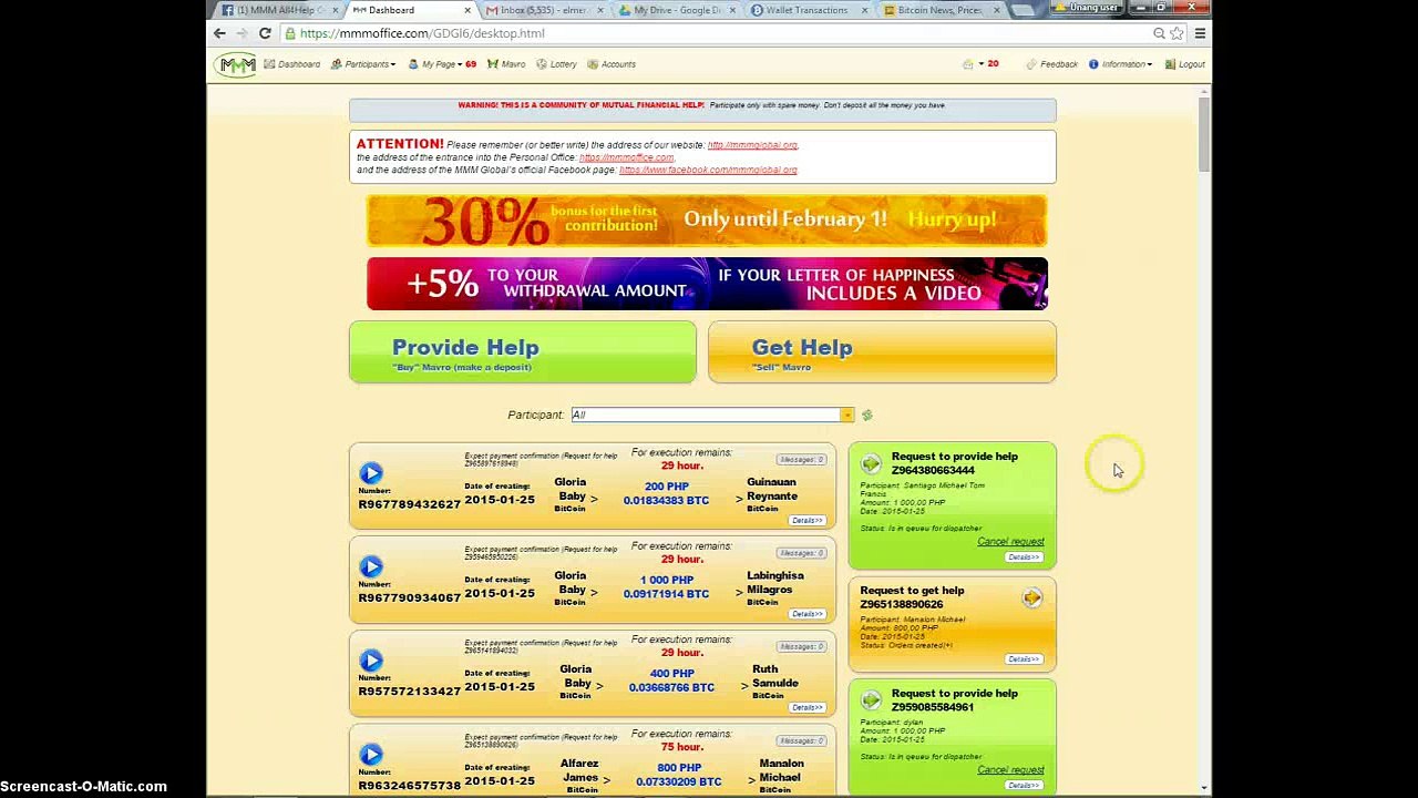 Adding Bitcoin Account to MMM