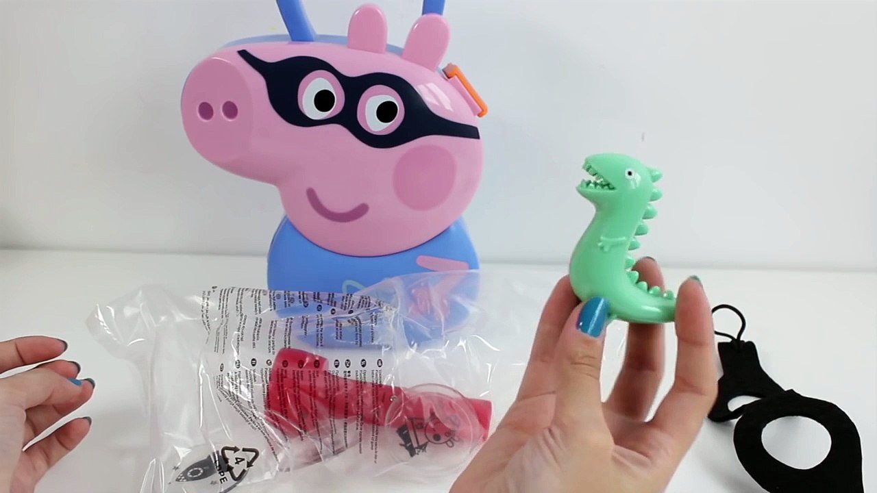 Peppa Pig Georges Super Hero Case George Superhéroe Juguetes de Peppa Pig Toy Videos
