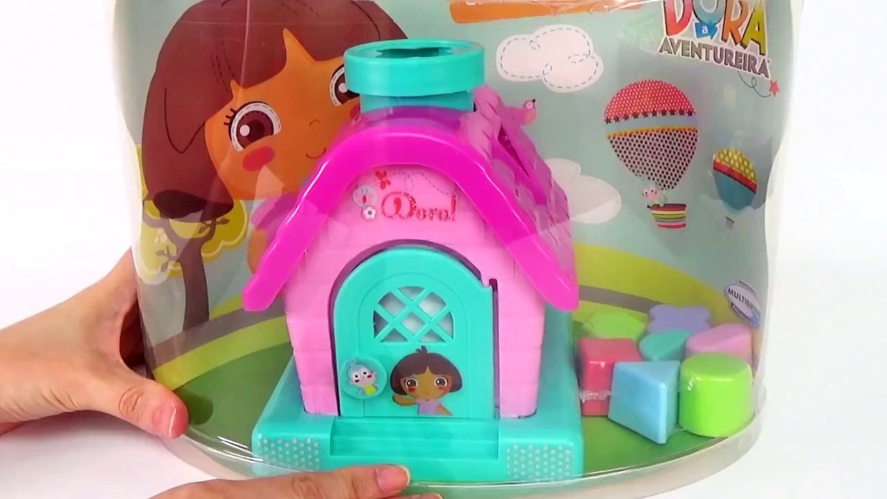 Dora a Aventureira Casa Gigante musical e adesivos. Brinquedo Dora and Me Dollhouse Toy Em