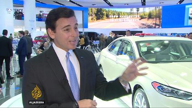 Driverless cars showcased in Detroit
