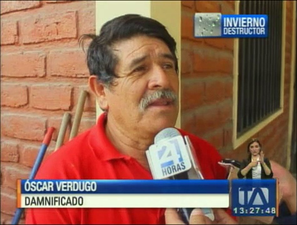 Cuenca: las fuertes lluvias causan daños en diez viviendas