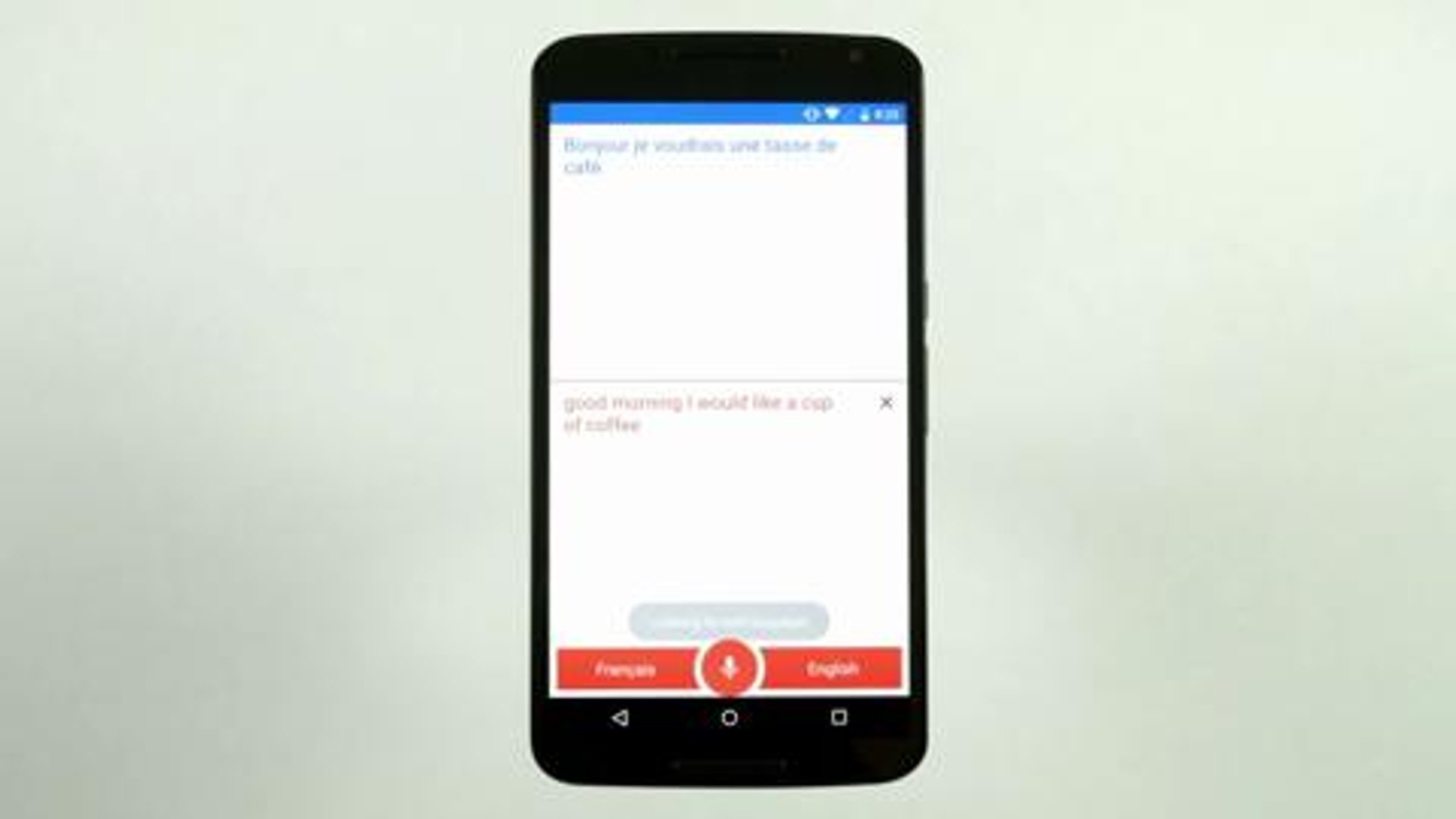 ⁣Have a conversation with Google Translate