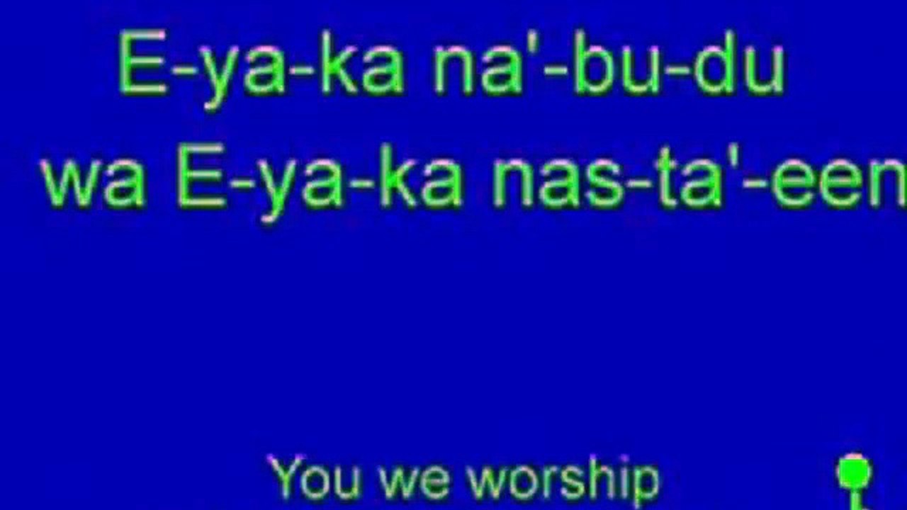 Sure :Al-Fatiha-Zum Lernen Step by Step