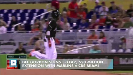 Dee Gordon Signs 5-Year, $50 Million Extension With Marlins