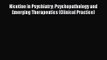 PDF Download Nicotine in Psychiatry: Psychopathology and Emerging Therapeutics (Clinical Practice)