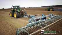 BIG POWER | JOHN DEERE 9510R & 8285R Traktoren im Einsatz | Bodenbearbeitung Cultivating