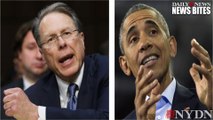 NRA’s Wayne LaPierre Challenges President Obama to Gun Debate