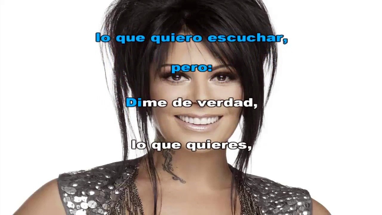 DIME DE VERDAD - ALEJANDRA GUZMAN - KARAOKE - PISTA Y LETRA