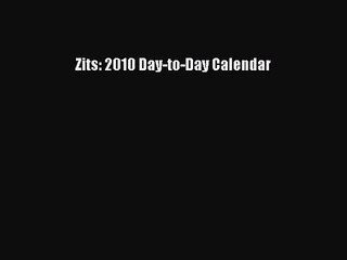 [PDF Download] Zits: 2010 Day-to-Day Calendar [Read] Full Ebook