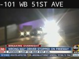 Wrong-way driver stopped on Loop 101