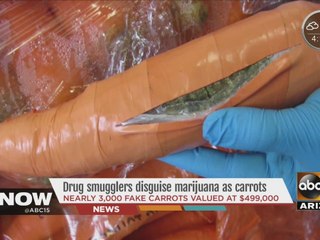 Drug smugglers disguise marijuana as carrots