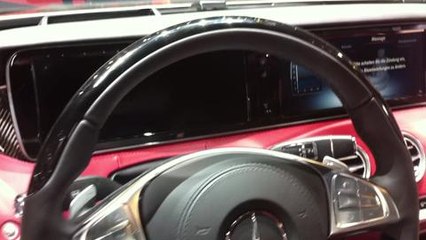 Mercedes S coupe interior