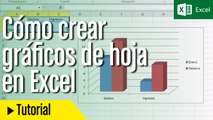 Cómo crear y utlizar gráficos de hoja en Excel