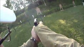 IDPA match shooting my 9 mm Glock 17 at the Hibbing Minnesota range 2012 stage 1