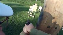 IDPA match shooting my Glock 17 at the Hibbing Minnesota range 2012 Stage 3