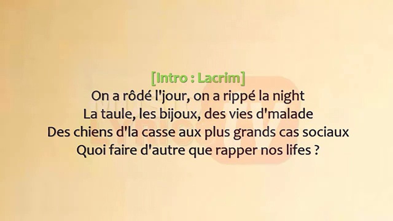 Rim'K - Stupéfiant ft. Lacrim [ Paroles _ Lyrics ]