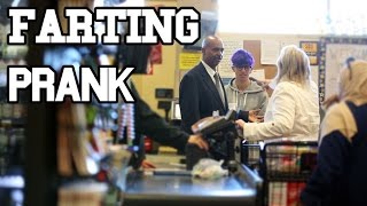 Farting on peoples Groceries | Sam Pepper