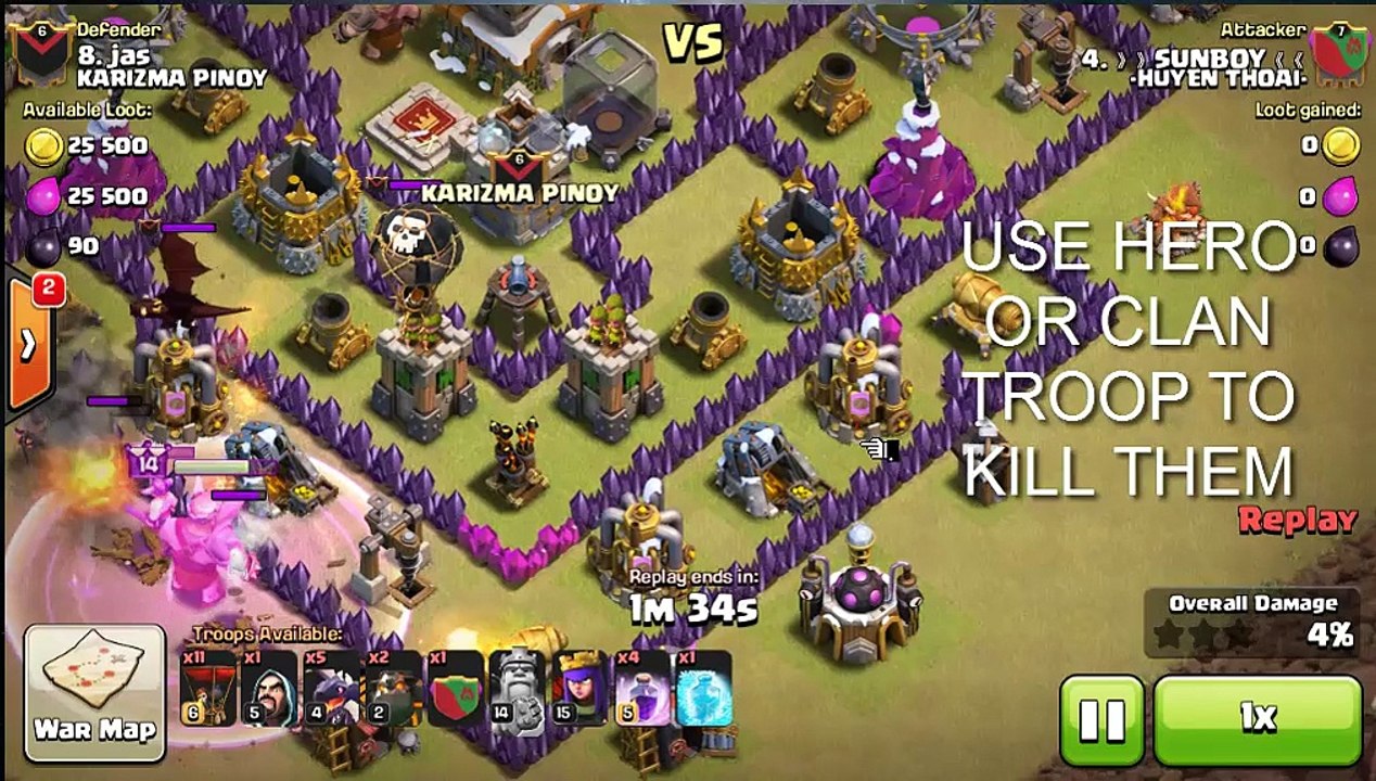 [clash of clans] - DraLaLoon - dragon - lava - baloon strategy - Clear Hall 8 3 star