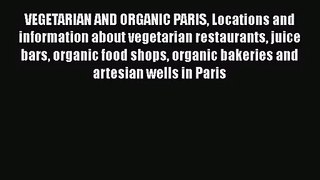 PDF Download VEGETARIAN AND ORGANIC PARIS Locations and information about vegetarian restaurants