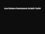 Lean Software Development: An Agile Toolkit [PDF Download] Online