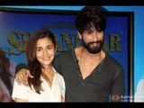 Alia Bhatt & Shahid Kapoor During The Song Launch Of Movie Shaandaar