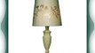 Premier Housewares Valencia Cream Metal Feature Lamp with Fabric Laser-Cut Shade