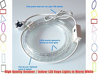 Tải video: Warm White 40 Metre LED Rope Light High Quality Outdoor LED Rope Lights which are ideal for