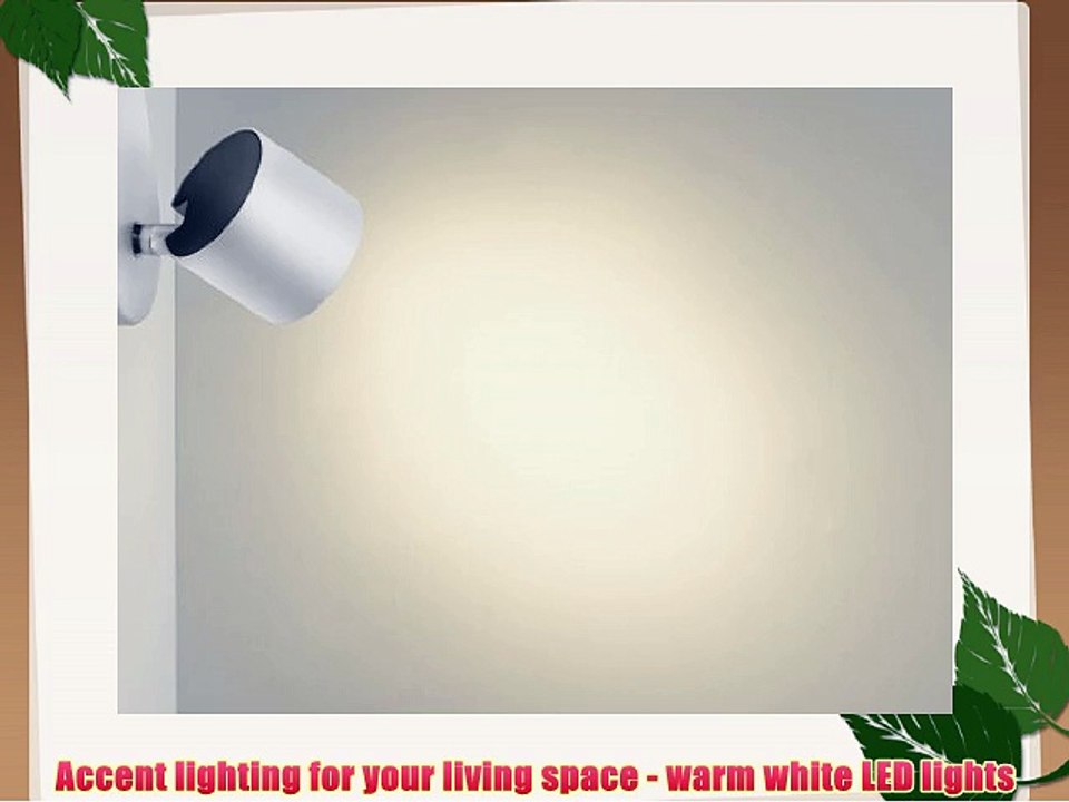 Philips MyLiving Star 3 Spotlight Spiral Ceiling Light (Integrated 3 x 3 W LED Bulb) - White
