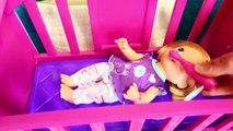 BABY ALIVE My Very Own Nursery Toy Review Crib Furniture for Toddler & Baby Dolls DisneyCarToys