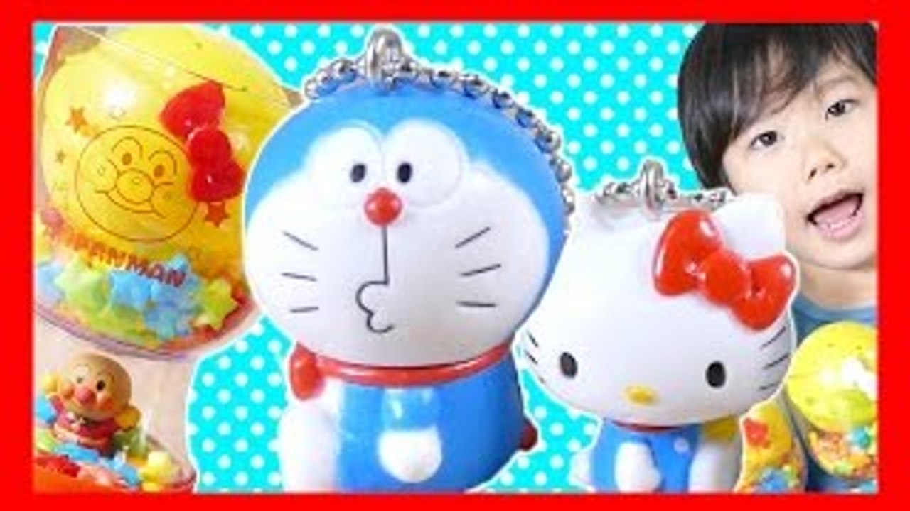 ドラえもん x ハローキティ アンパンマン おもちゃアニメ カップの