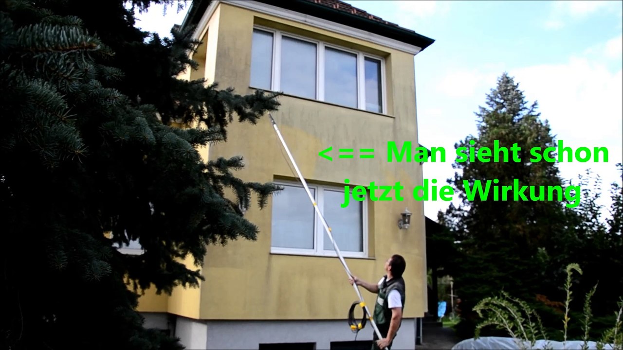 Fassadenreinigung und Algenentfernung