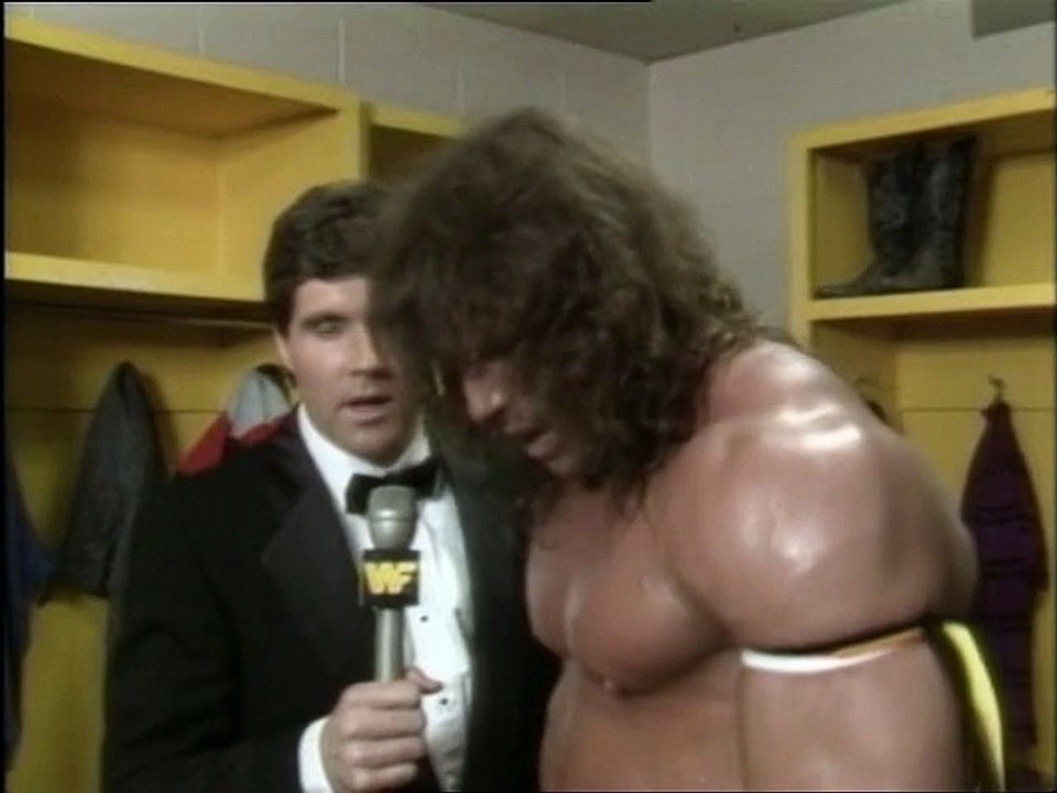 WWF Survivor Series 1988 - The Ultimate Warrior Bonus Post-Match Interview