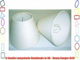 6 Candle Lampshade Handmade in UK - Heavy Ranger Drill