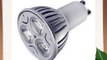 6 x Die Cast Brushed/Satin Chrome Fixed Fire Rated Long Can LED Downlight Complete With 3Watt