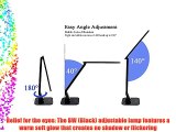 BW?Elune Touch Control 5-Level Dimmable LED Desk Lamp (4 Lighting Modes 1-Hour Auto Timer 5V/1A
