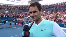 Roger Federer on-court interview (SF) | Brisbane International 2016