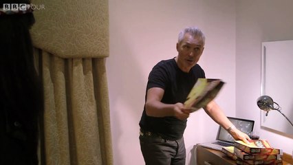 Pepitas hotel room - Brian Pern: 45 Years of Prog and Roll - Episode 2 preview - BBC Four