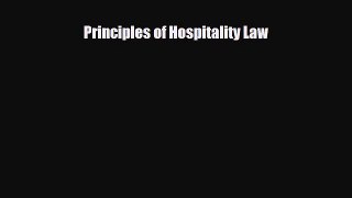 PDF Download Principles of Hospitality Law Download Online