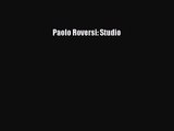 Read Book PDF Online Here Paolo Roversi: Studio PDF Online