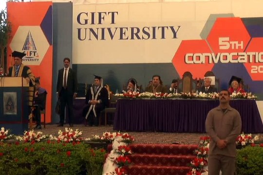 Governor of the Punjab Mr. Malik Muhammad Rafique Rajwana speech at 5th Convocation of GIFT University, Gujranwala