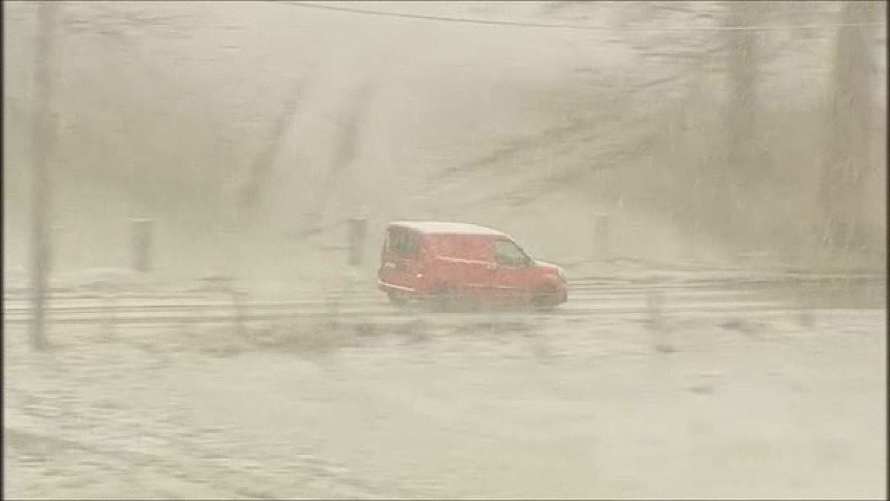 La neige a envahi la Belgique
