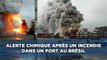 Alerte chimique après un incendie dans un port au Brésil